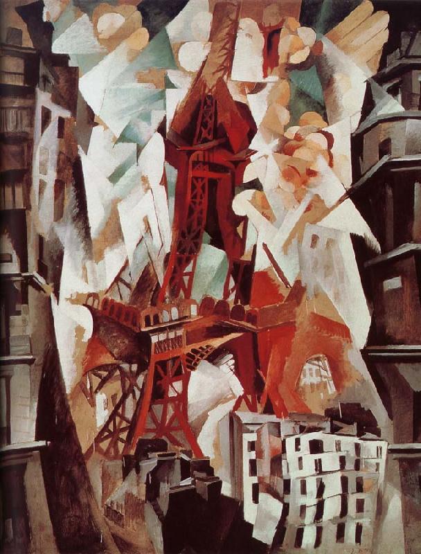 Delaunay, Robert Red Tower Sweden oil painting art